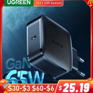 ugreen gan charger 65w quick charge 4 0 3 0 type c pd usb charger with qc 4 0 3 0 fast charger for iphone 12 pro xiaomi laptop free global shipping