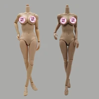 16 scale female body big chest suntanwheat color super flexible body model with joints for 12 action figure collections toy