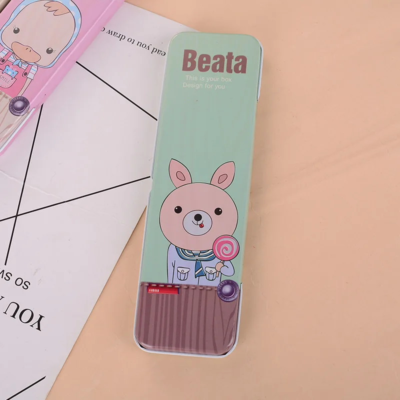 1 шт. Железный чехол для карандашей в Корейском стиле карандаши художественные