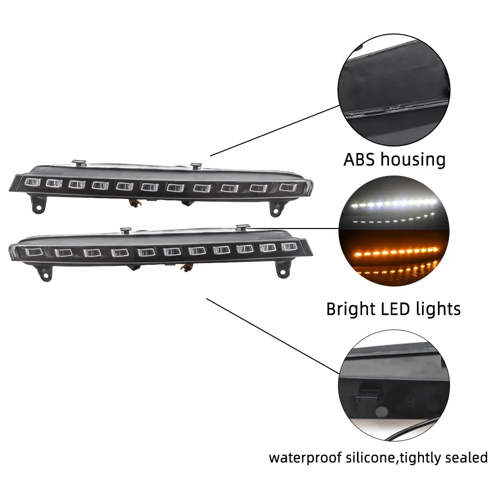 Светодиодный ные ДХО Противотуманные фары s для Audi Q7 2006 2007 2008 2009 передние
