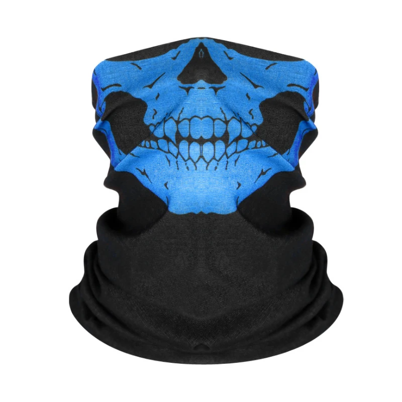 Skull Mask Bandana Cycling Neck Face Half Military Game Outdoor Headband Tube Scarf Men Women Scarves | Спорт и развлечения
