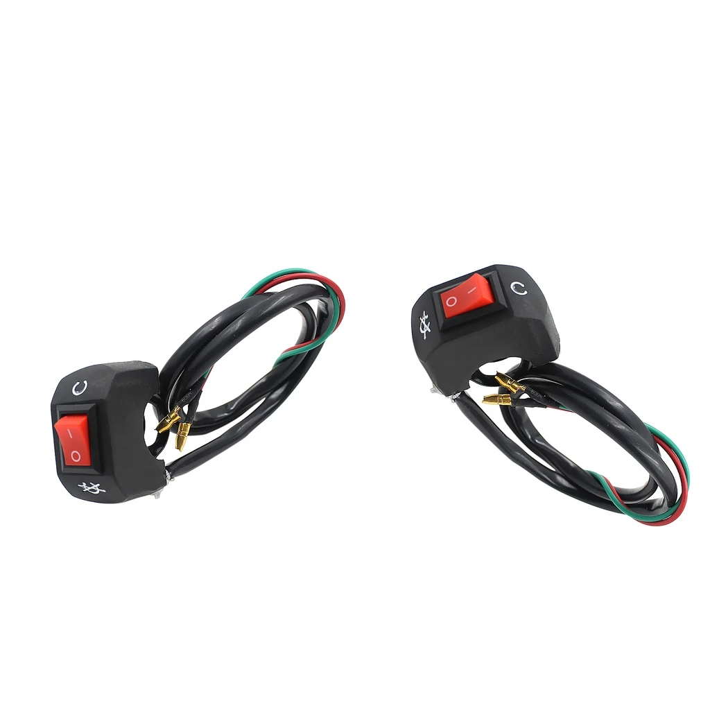 2 шт. 7/8 дюйма 22 мм мотоциклетная рукоятка с выключателем кнопка включения