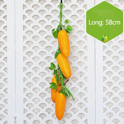 Big Corn Skewer Strongwell моделирование зеленые овощи шампуры фруктовая струна домашняя Настенная Декорация украшения для стен ресторана - Цвет: Big Corn Skewer
