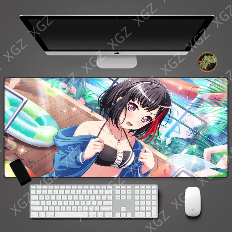 Игровой коврик для клавиатуры YuzuoanXL Girl Аниме-ПЭД подходящий мыши дешевый игровой