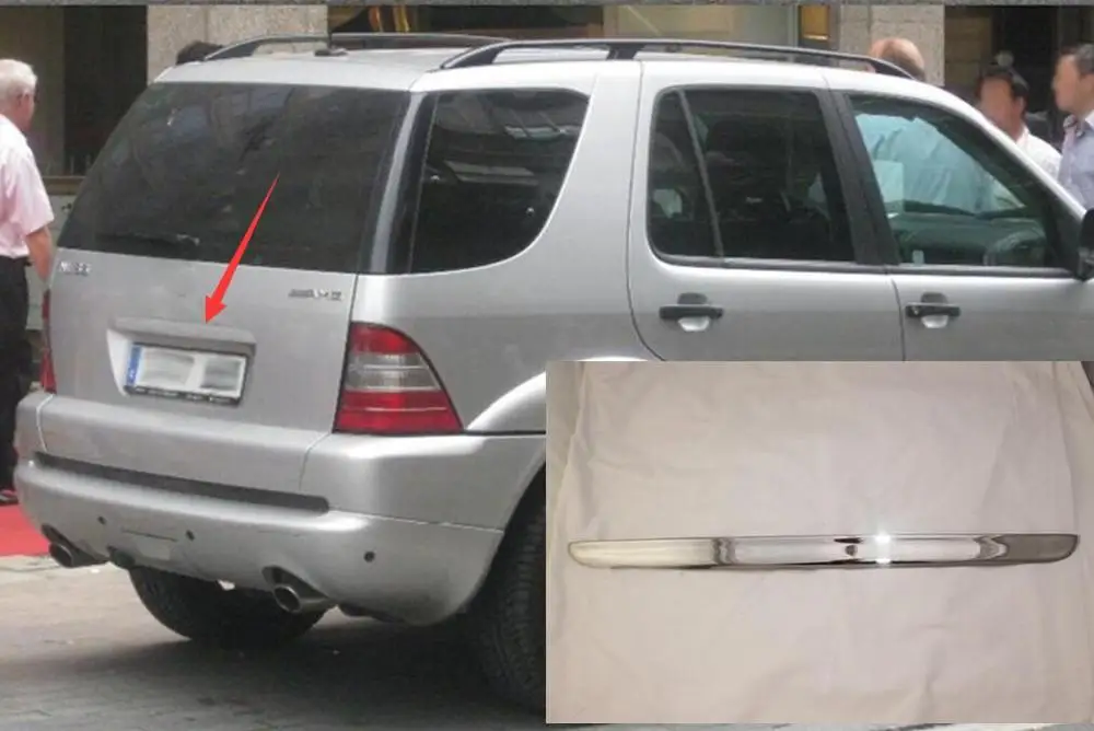 Для Mercedes-Benz M-Class W163 ML 1997-2005 Высокое качество ABS хромированная Задняя Крышка