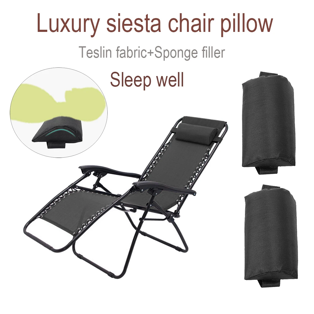 Recliner Replacement Mesh Breathable Sling Chair Cloth Couch Garden Folding w Head Relax Cushion & Laces | Спорт и развлечения