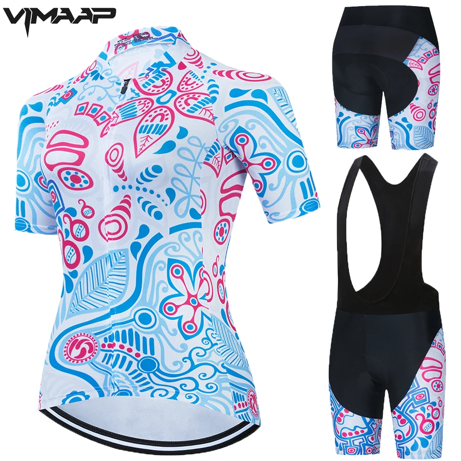 

VIMAAP Women Cycling Clothing Roupa Jersey Sets Maillot Paul Smith Short Sleeve Uniform Suits Summer Pro Bike Breathable