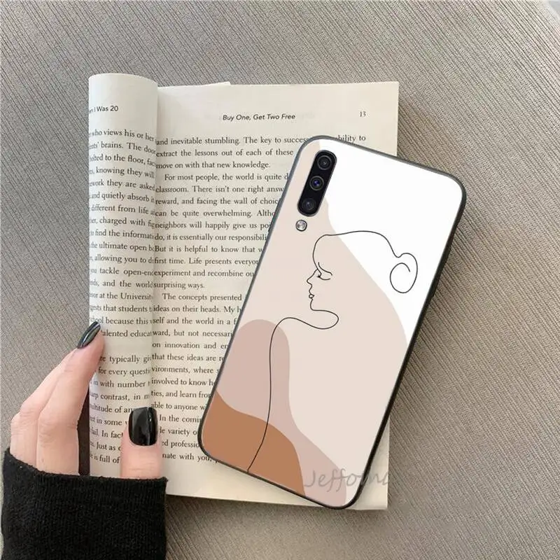 

artistic face design Phone Case for samsung galaxy s21 s20 fe s10 a51 a52 a71 a50 a12 a72 a21s a70 note 20 10 ultra plus funda