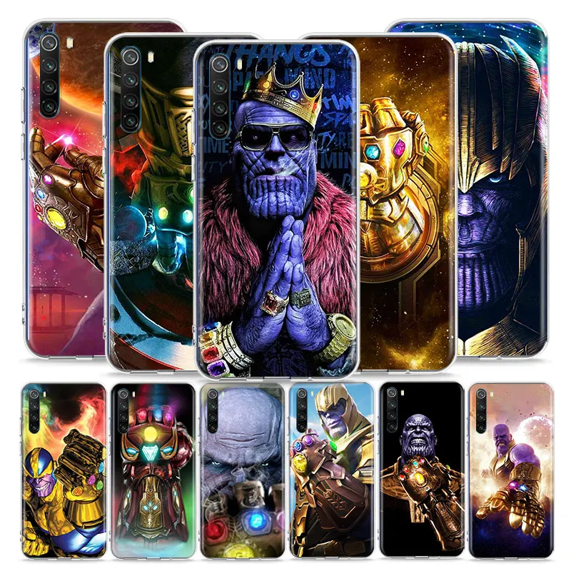

Thanos marvel hero for Xiaomi Redmi Note 10 10S 9 9T 9S 9Pro Max 8T 8Pro 8 7 6 5 Pro 5A 4 Soft Transparent Phone Case