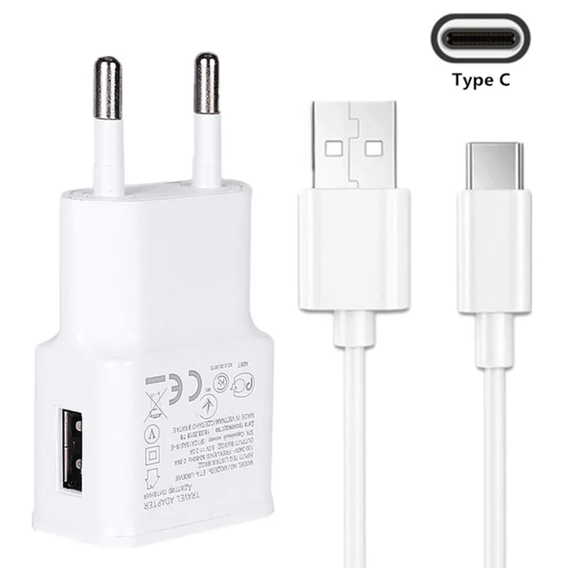 Сетевое зарядное устройство USB для Samsung Galaxy S10 5G S10e M40 M30 M20 A90 A80 A70 A60 A50 A40 A30 A20 A20e 1 м