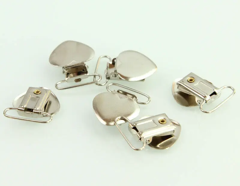 20 шт. в форме сердца соски подтяжки зажимы держатель ремесла металлические