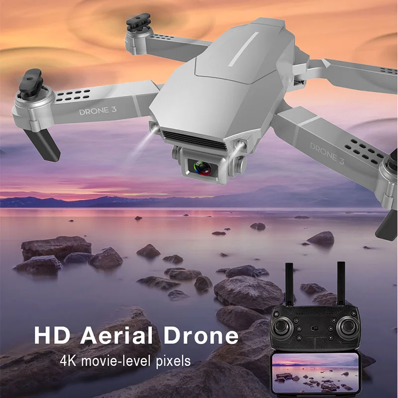 Квадрокоптер F98 с широкоугольной HD камерой 4K 1080P Wi Fi FPV и оптическим