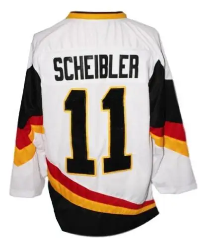#11 scheibler #69 fritz Team Германия Ретро Классический мужской хоккейный Джерси Вышивка