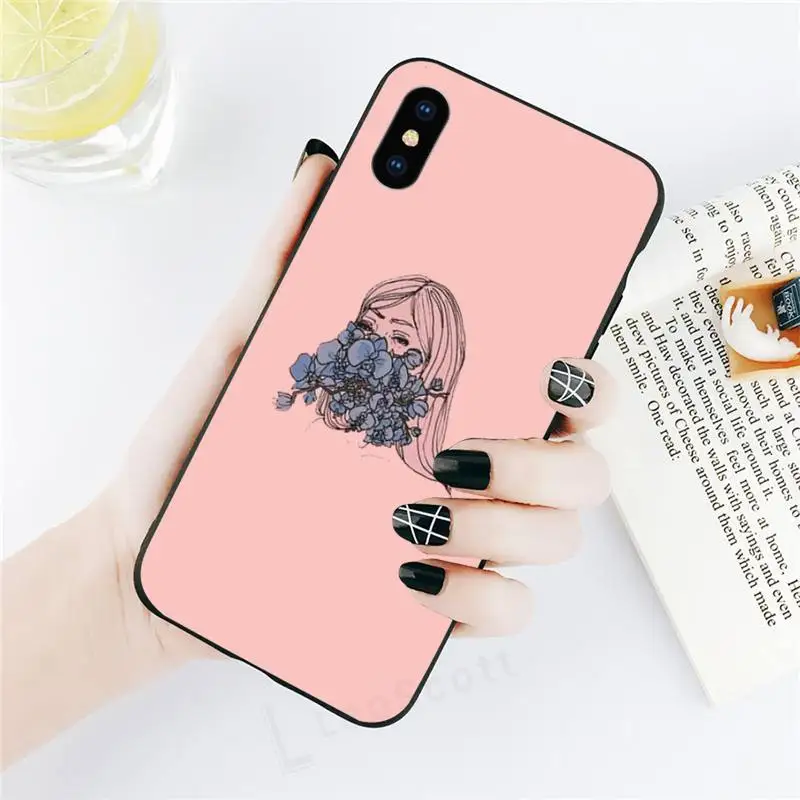 

Retro Art line pair aesthetics Phone Case for iPhone 11 12 pro XS MAX 8 7 6 6S Plus X 5S SE 2020 XR
