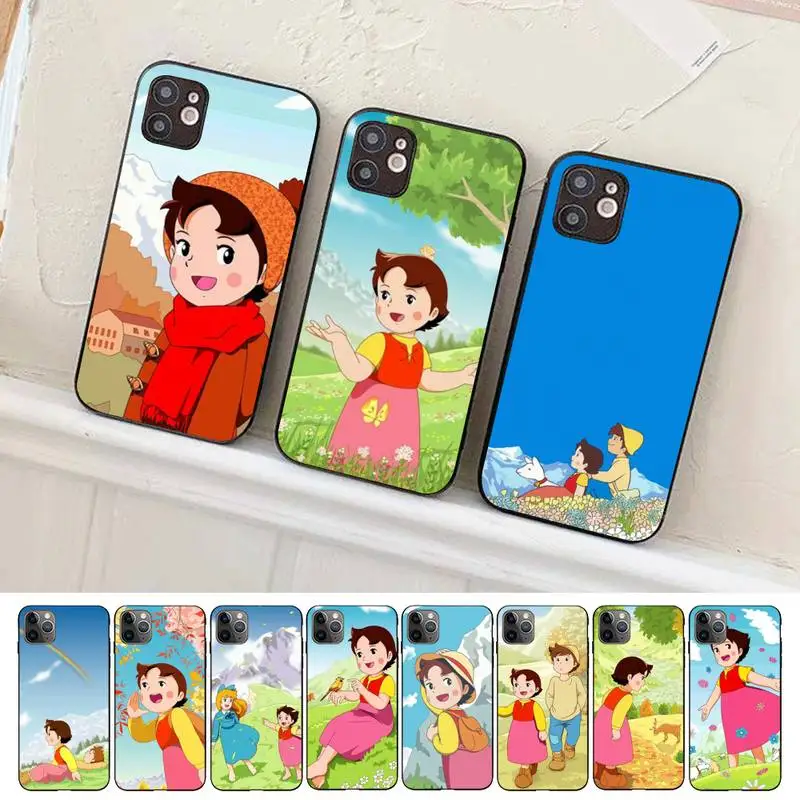 

Heidi Cartoon Phone Case for iPhone 11 12 13 mini pro XS MAX 8 7 6 6S Plus X 5S SE 2020 XR cover