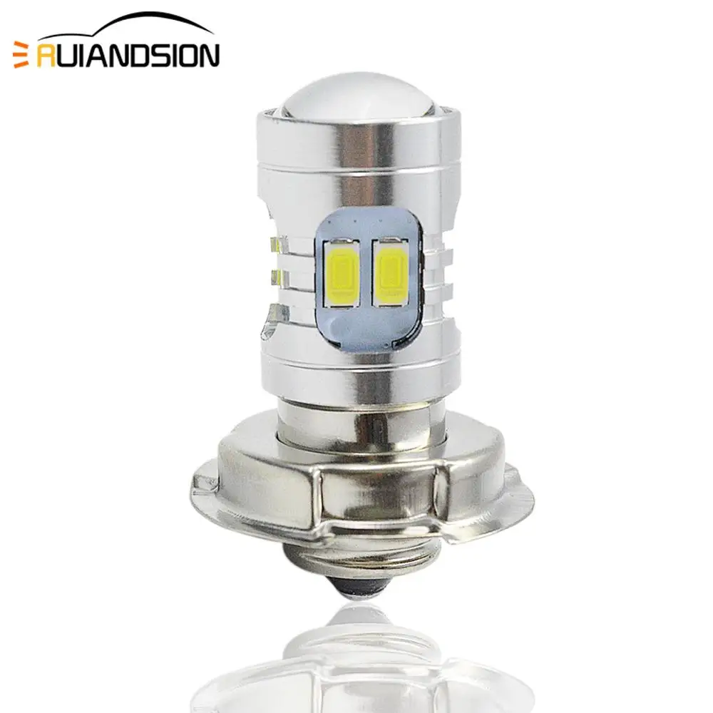 DC 6-24V P26S White Light Powerful universal Motorcycle LED Headlight Bulb Motor Scooter Motorbike 2.2W 12smd 5730 Headlamp