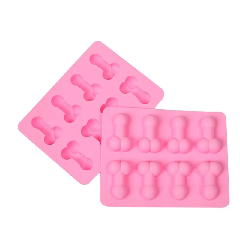 1PC Silicone Penis Ice Cake Kitchen Supplies from New Dick Funny Sex Tray Soap Chocolate Molde Party Gift QA 022 | Дом и сад