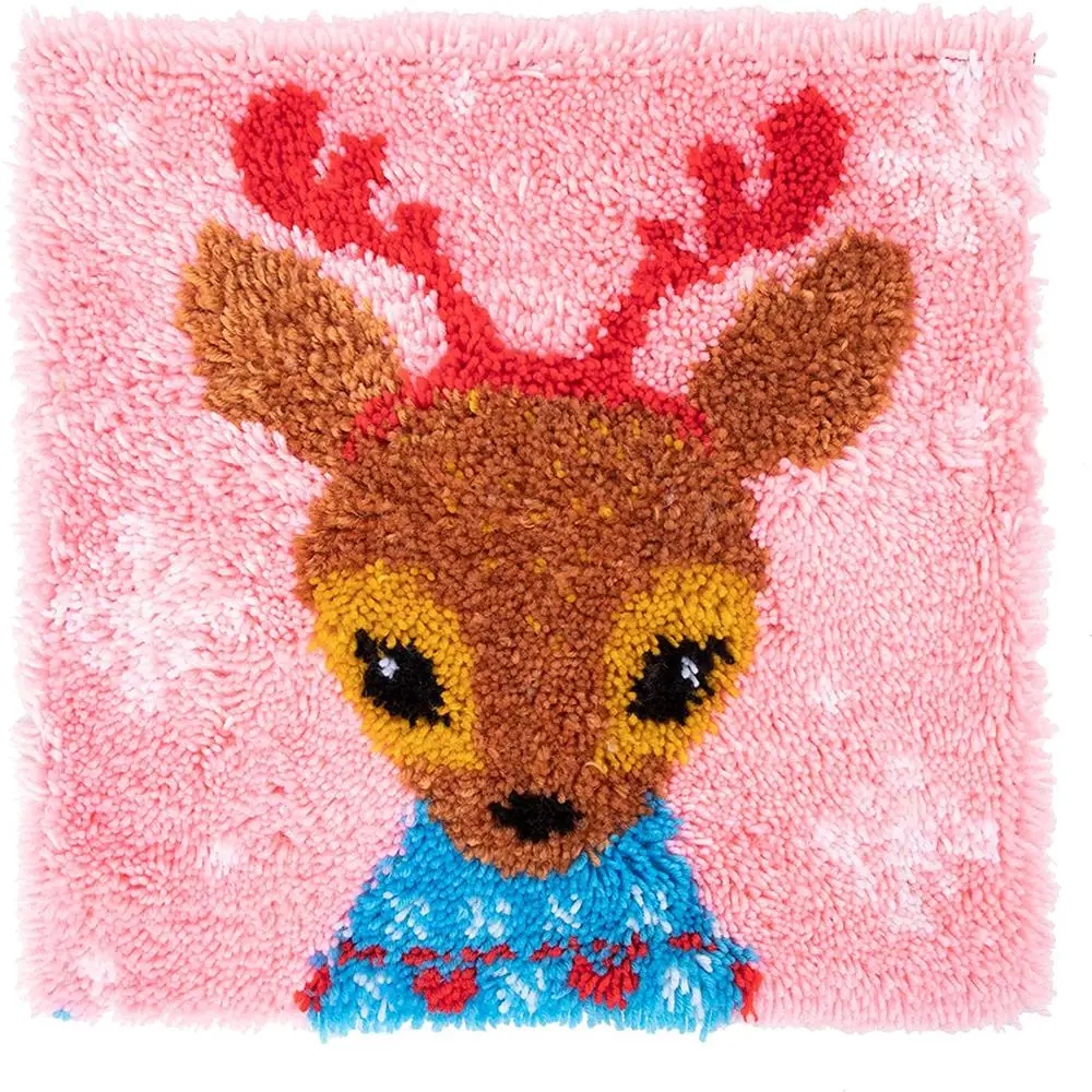 

DIY carpet Embroidery Plastic canvas Latch hook carpet kit with Pre-Printed Pattern Tapestry kit Craft kits Home decoration