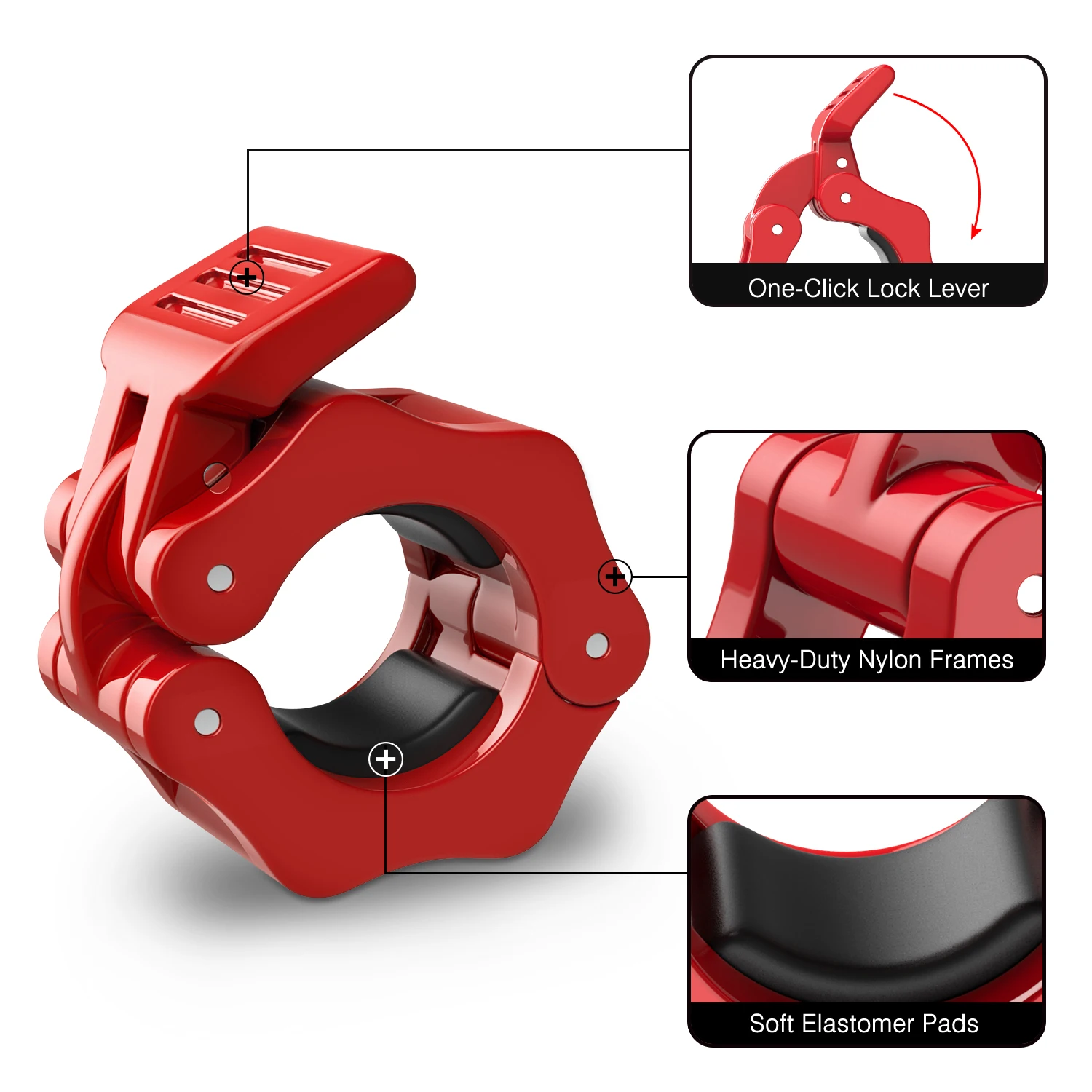 1 пара зажимы для гантелей 25 мм|Тяжелая атлетика| |