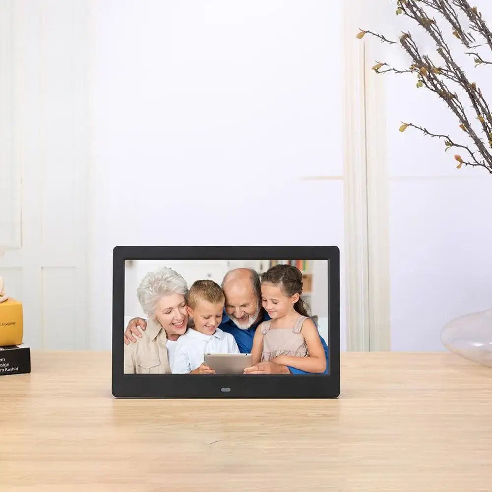 10 дюймов Экран светодиодный Подсветка HD Цифровая фоторамка электронный альбом