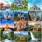 AZQSD 5D Алмазная вышивка замок Алмазная мозаика декорации картины из алмазов вышивка крестиком декор для дома