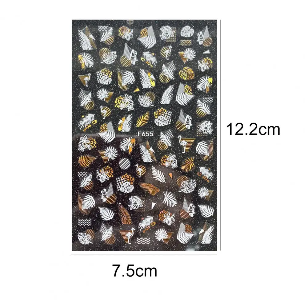 

80% Hot Sale Nail Sticker 3D DIY Multiple Styles Soak-Free Shiny Manicure Decals for Girl