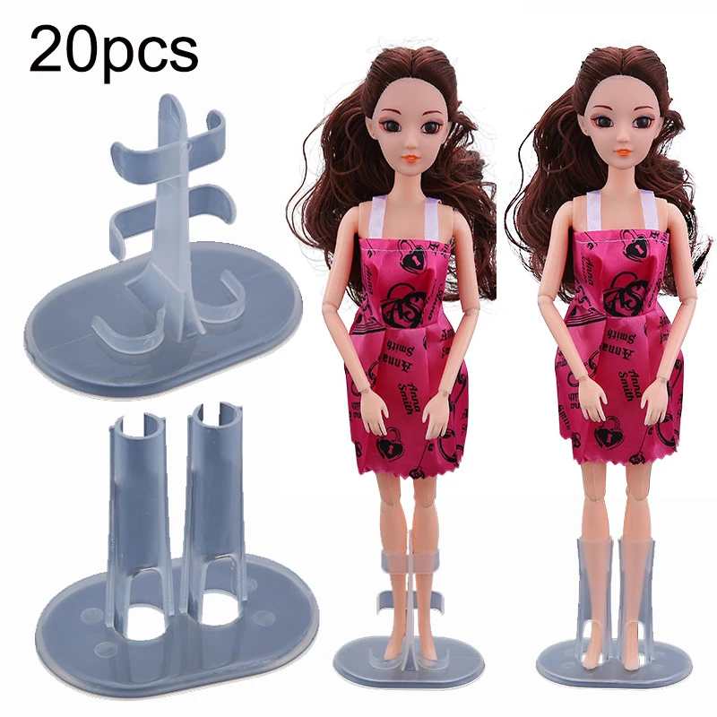 

20pcs 30 cm Doll Display Stand Doll Show Holder Support Standing Clip Foot Bracket Toy Accessories Universal