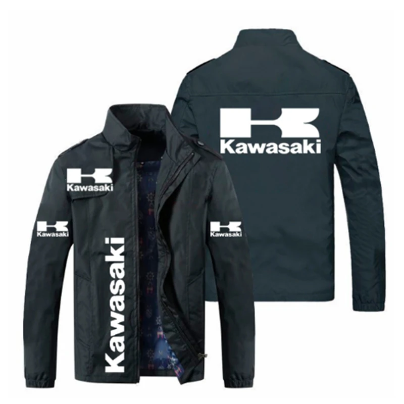 

Новинка 2021, мужские куртки Kawasaki с принтом логотипа, уличная спортивная ветровка, свитшот на молнии в стиле хип-хоп, бейсбольная форма, Мужска...