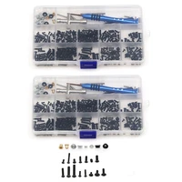 2 set m2 m3 screw fastener kit cross sleeve wrench swing arm pin for wltoys 144001 124019 124018 rc car spare parts