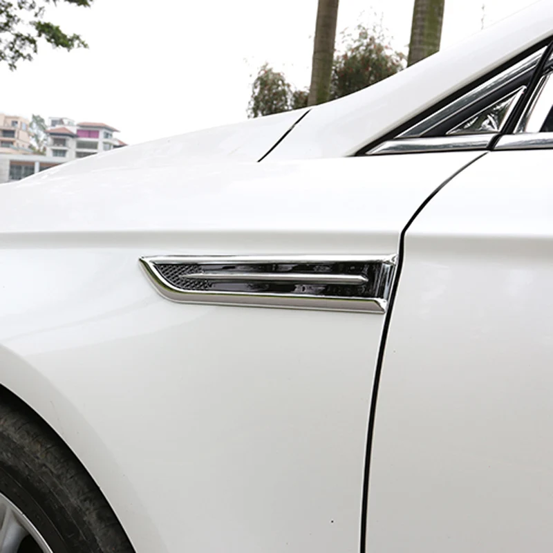 Новый стиль! 2 шт./компл. ABS хромированная отделка значка украшение для спорта Skoda