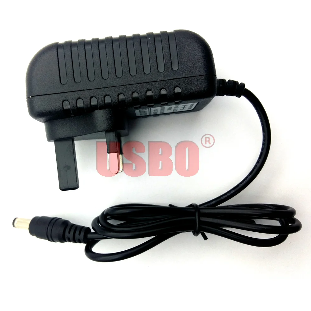 Универсальное черное британское зарядное устройство 1 А 100 240 В от переменного