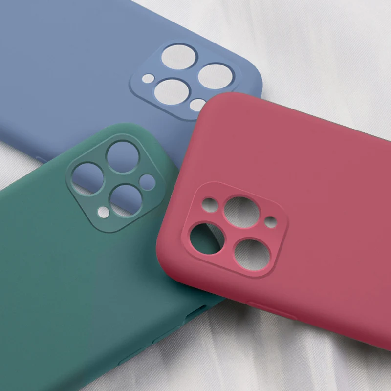 full cover camera liquid silicone phone case for iphone 13 11 12 pro max x xs xr 8 7 6 6s plus 5 5s se official quality cover