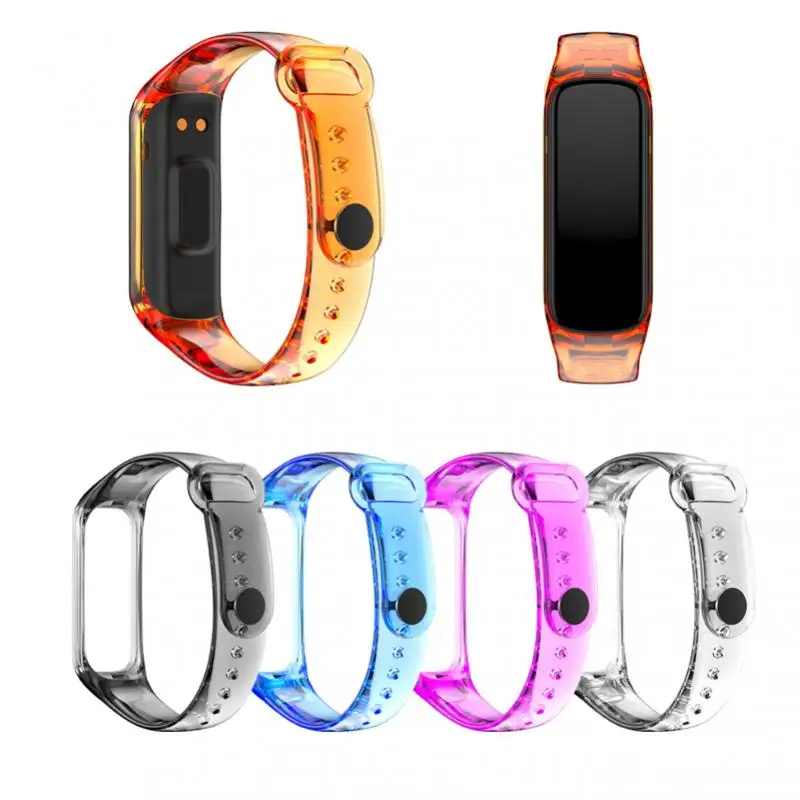 Ремешок для часов Samsung Galaxy Fit2 SM-220 встроенный прозрачный цветной сменный Браслет -