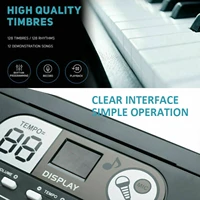 instrument kit plastic digital music piano keyboard electronic 61 keys for home teaching adults girls