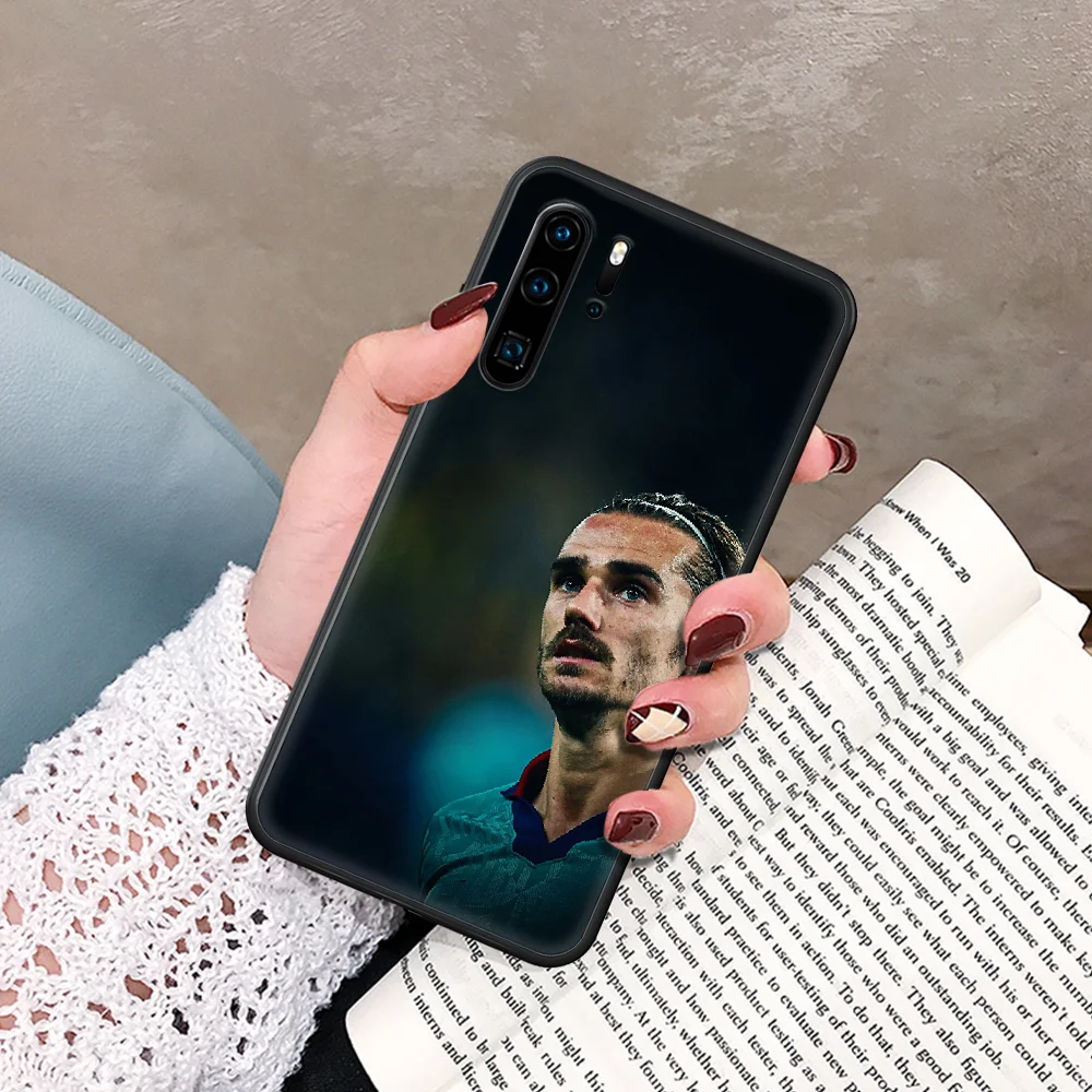 

Sports Football Griezmann Phone Case For Huawei P Mate Smart 10 20 30 40 Lite Z 2019 Pro black Back Painting Cover 3D Shell