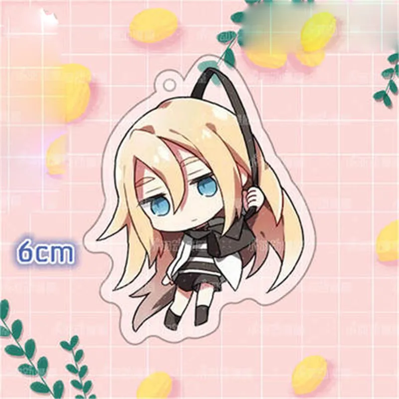 Аниме мультфильм ангелы смерти Рейчел Исаак акриловый кулон брелок Хэллоуин