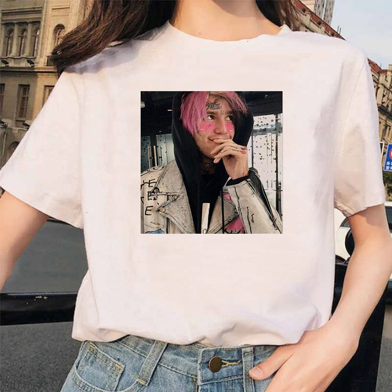 90s Графический Lil футболка с глазом Harajuku Хип-хоп футболки для женщин Cry Baby Ullzang модная футболка для мальчиков Топ-безрукавка в уличном стиле для женщин - Цвет: 5627