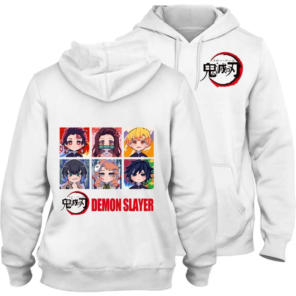 

Demon Slayer Hashibira Inosuke Pattern High-Quality 100% Cotton Hoodie With Pocket Fleece Inside Winter Sweatsuit