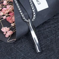 geometric long twist shaped pendant mens and womens necklaces new fashion metal accessories party jewelry three colors