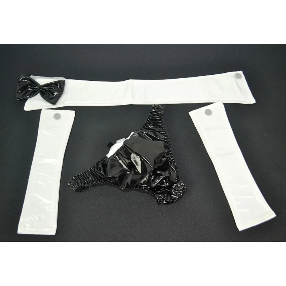 Костюм мужской для косплея официанта пикантное нижнее белье смокинг с открытой