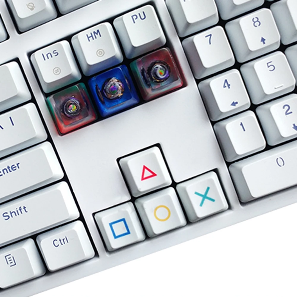 4 шт. OEM R4 цветные ПБТ уплотненные колпачки для ключей с креплением Fuji Cute Cat Doraemon