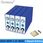 Турмера 4 шт. 3,2 В 90Ah Lifepo4 батарея литий-железо фосфат батарея для солнечной системы питания и бесперебойного питания
