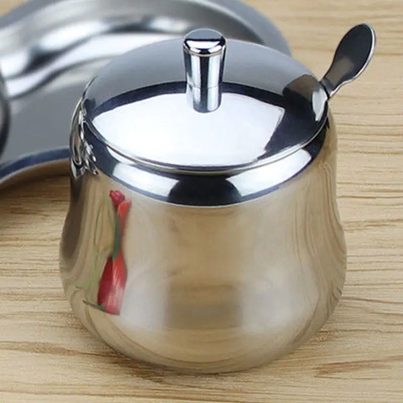 

Stainless Steel Seasoning Box Seasoning Home Seasoning Jar Bottle MSG Seasoning Box Salt Pot Kitchen Supplies Spice Container