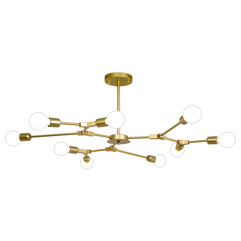 Нордическая молекулярная люстра освещение для гостиной современная простая