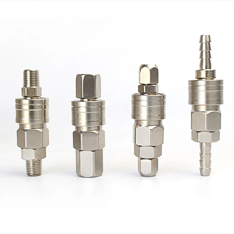 

New Combined Copper nickel plating Pneumatic Tools Air Gun Air Pump Air Compressor C-Type Self-Locking Quick Connector Wholesale