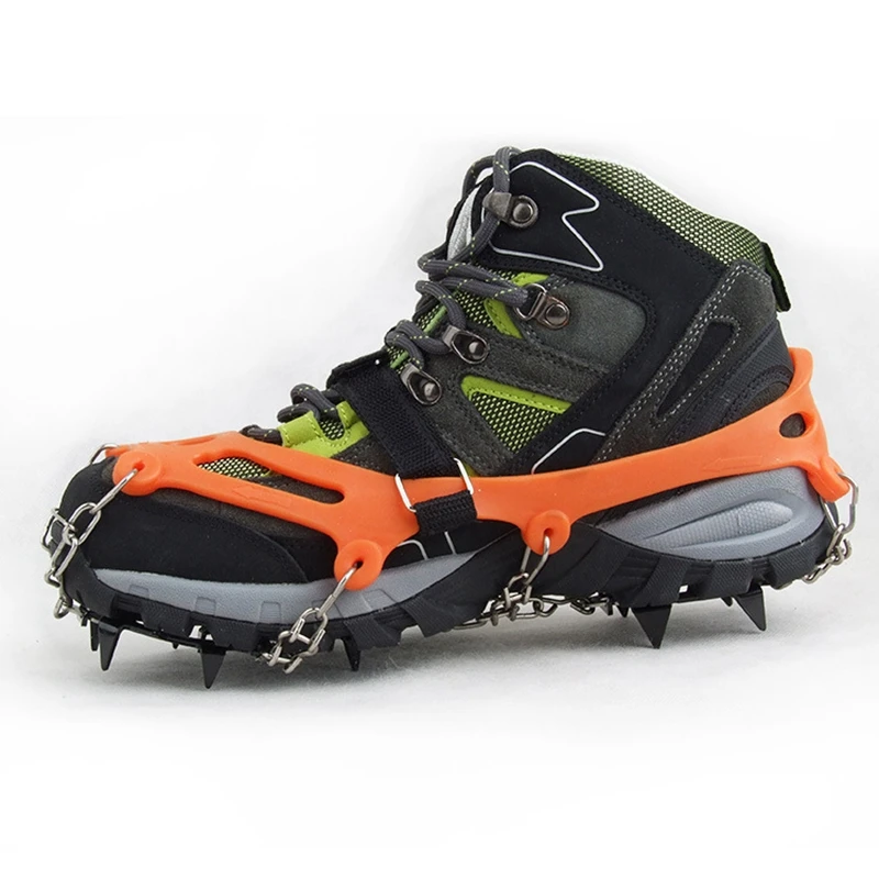 Кобуры с 12 зубцами Нескользящие кобуры для ледяного снега шипы обуви зимние |