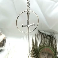 new jewelry silvers sword necklace necklace necklace tarot gothic avant garde secret witchcraft avant garde medieval jewelry