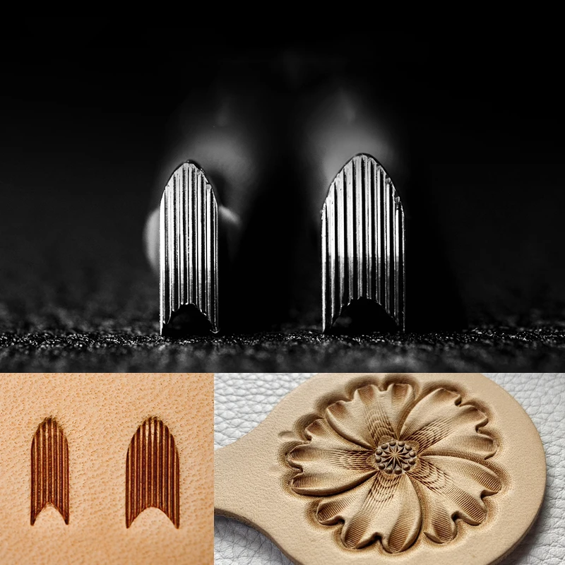 

craft stamp Saddle Making Tools Carving Leather Craft Stamps Stamping Embossing Mold stainless steel 2 size