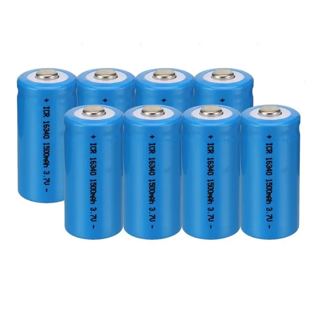 3.7V 1500mAh Rechargeable Li-ion Batteries 16340 CR123A Battery For LED Flashlight Travel Wall Charger battery | Электроника