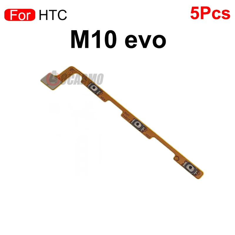 5Pcs For HTC 10 M10 evo Power ON OFF Buttons Flex Cable Repair Replacement Parts | Мобильные телефоны и аксессуары